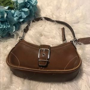 Coach mini purse leather